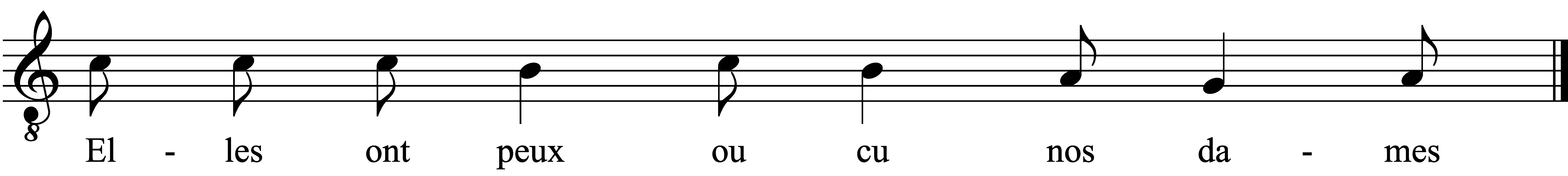 Refrain musical notation